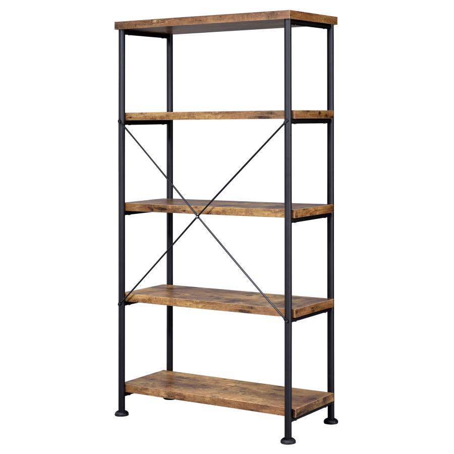 Analiese Brown Bookcase - furniture place usa