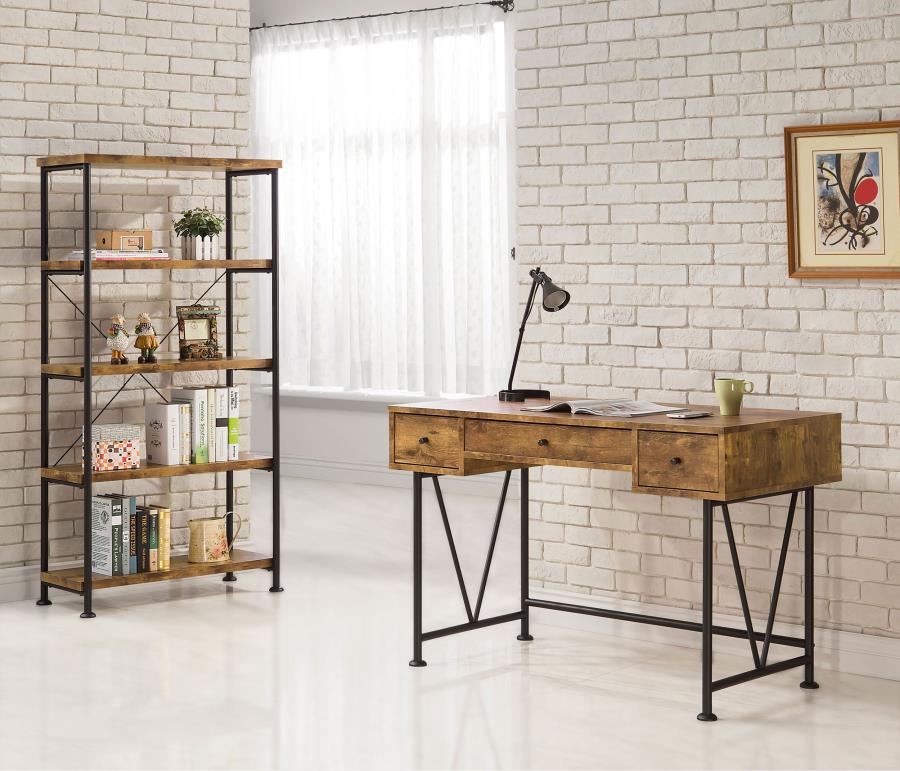 Analiese Brown Bookcase - furniture place usa