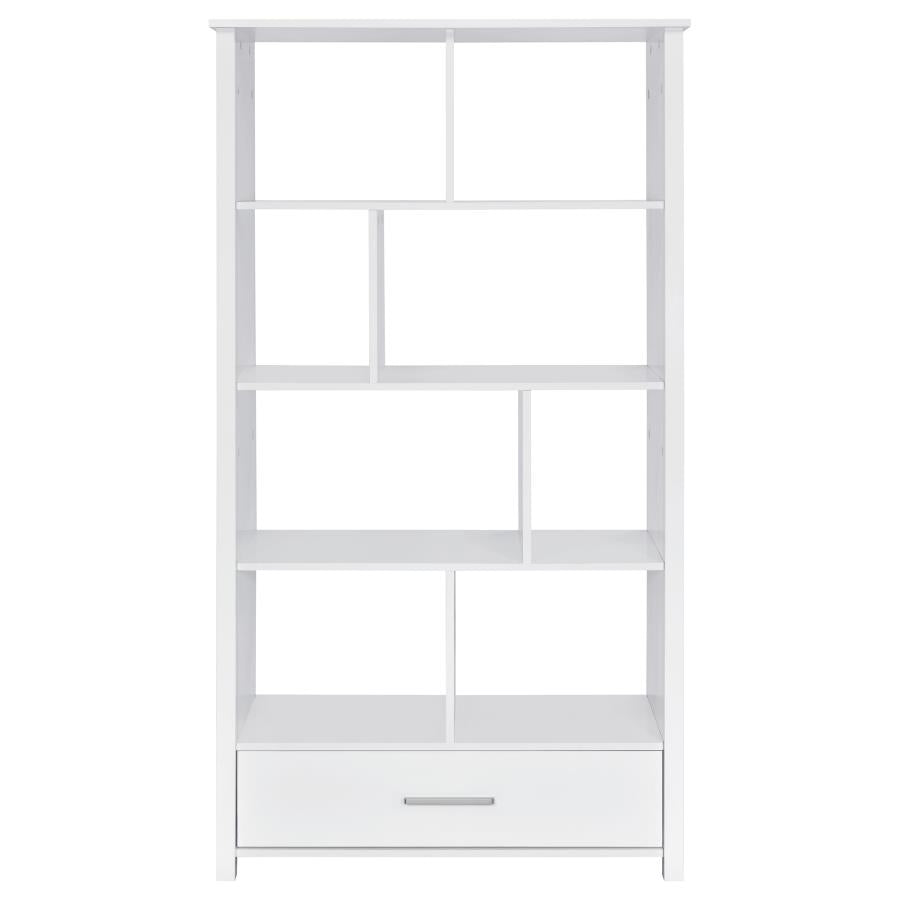Dylan White Bookcase - furniture place usa