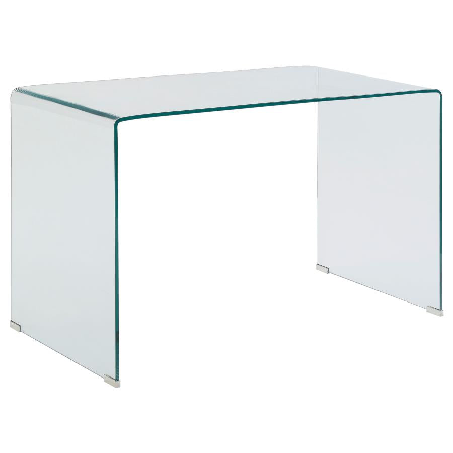 Ripley Clear Writing Desk - furniture place usa