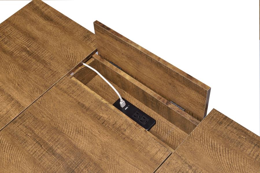 Sheeran Brown Writing Desk - furniture place usa