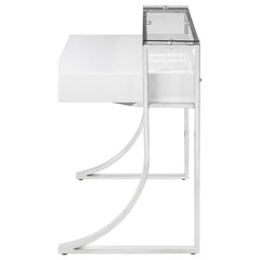 Gemma White Writing Desk - furniture place usa