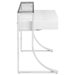 Gemma White Writing Desk - furniture place usa