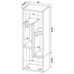 Velma Grey Bookcase / Tv Stand - furniture place usa