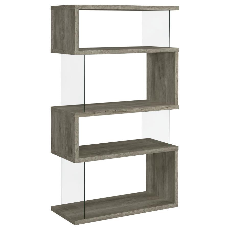 Emelle Grey Bookcase - furniture place usa