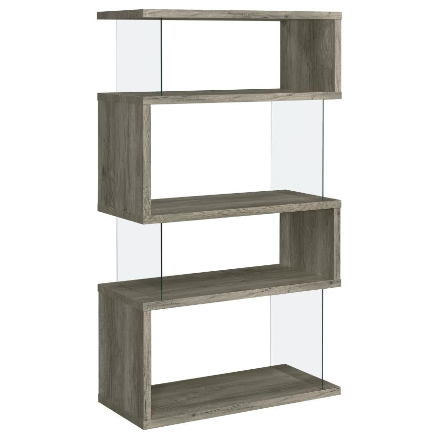 Emelle Grey Bookcase - furniture place usa