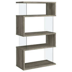 Emelle Grey Bookcase - furniture place usa