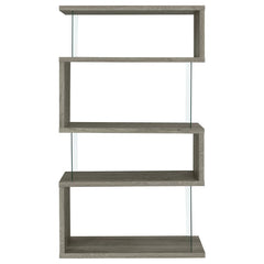 Emelle Grey Bookcase - furniture place usa