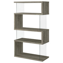Emelle Grey Bookcase - furniture place usa
