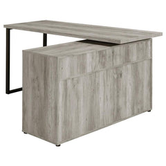 Hertford Grey L-shape Desk - furniture place usa