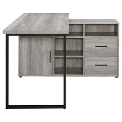 Hertford Grey L-shape Desk - furniture place usa