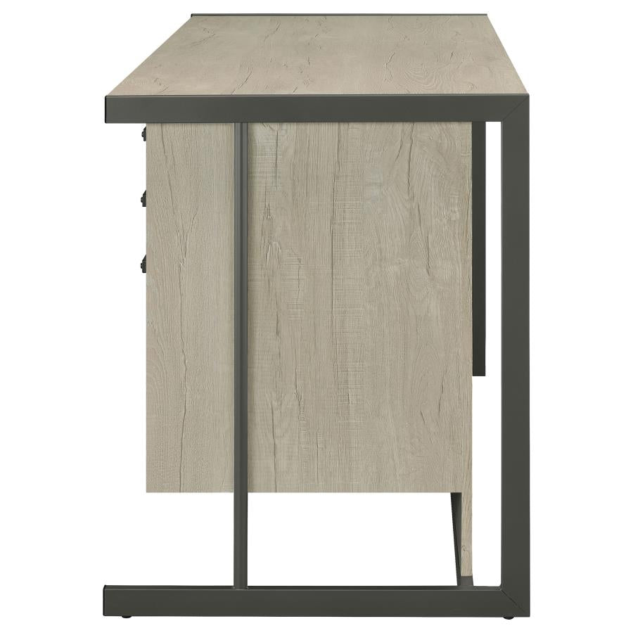 Loomis Grey Computer Desk - furniture place usa