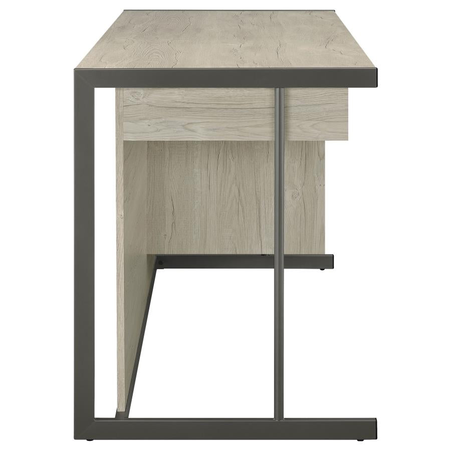 Loomis Grey Computer Desk - furniture place usa