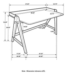 Raul Brown Writing Desk - furniture place usa