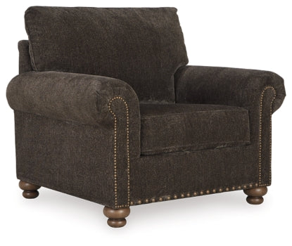 Stracelen Chair and Ottoman - furniture place usa