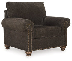 Stracelen Chair and Ottoman - furniture place usa