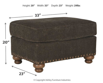 Stracelen Chair and Ottoman - furniture place usa