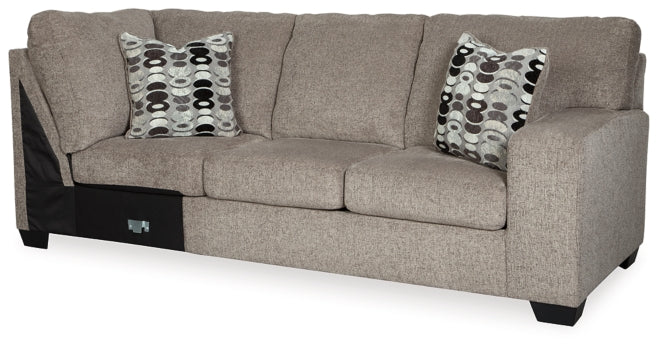 Ballinasloe 3-Piece Sectional with Ottoman - furniture place usa