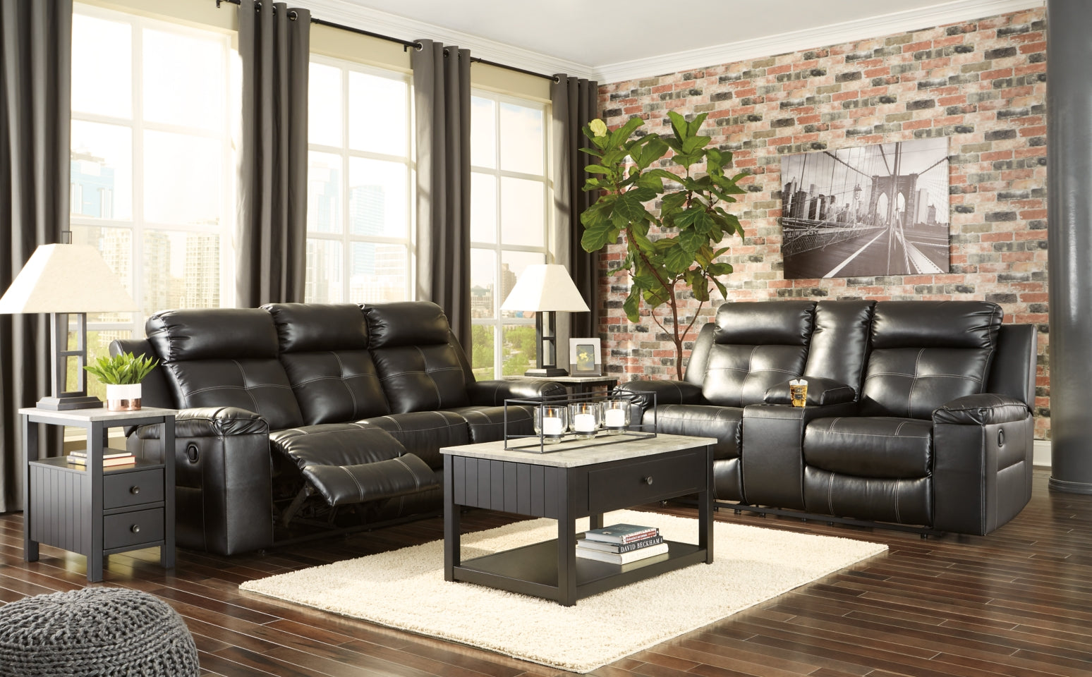 Kempten Sofa and Loveseat - furniture place usa