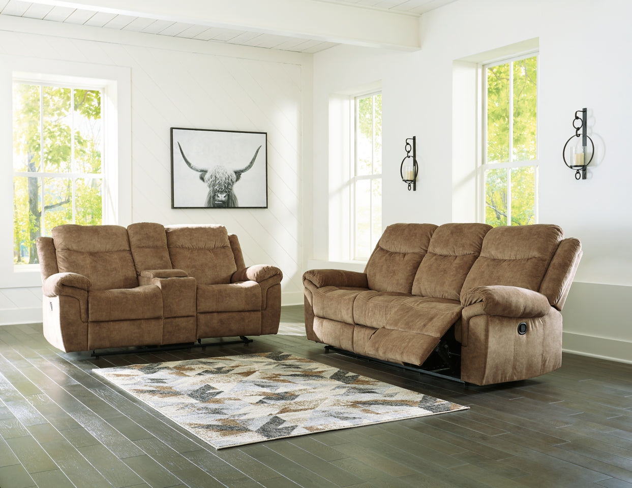 Huddle-Up Sofa and Loveseat - furniture place usa