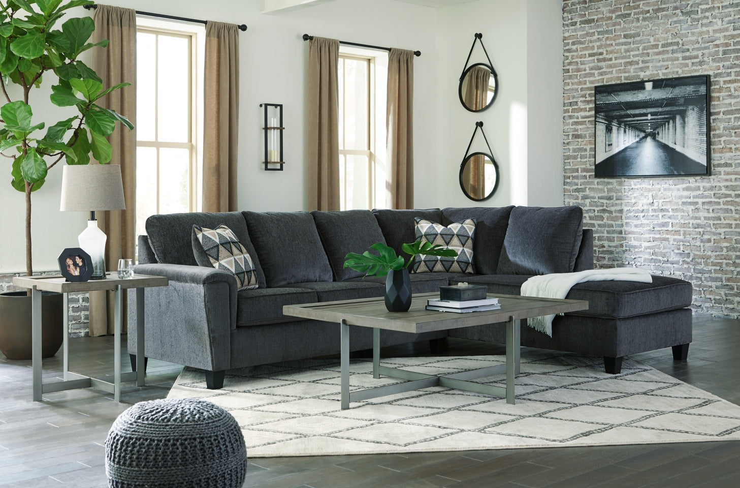 Abinger 2-Piece Sectional with Chaise - 83904S2 - furniture place usa