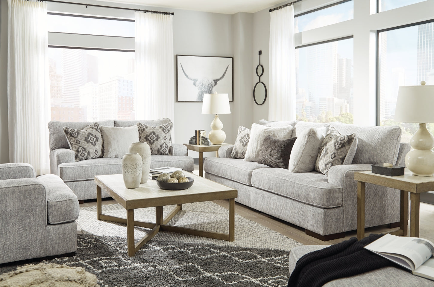 Mercado Sofa, Loveseat, Chair and Ottoman - furniture place usa