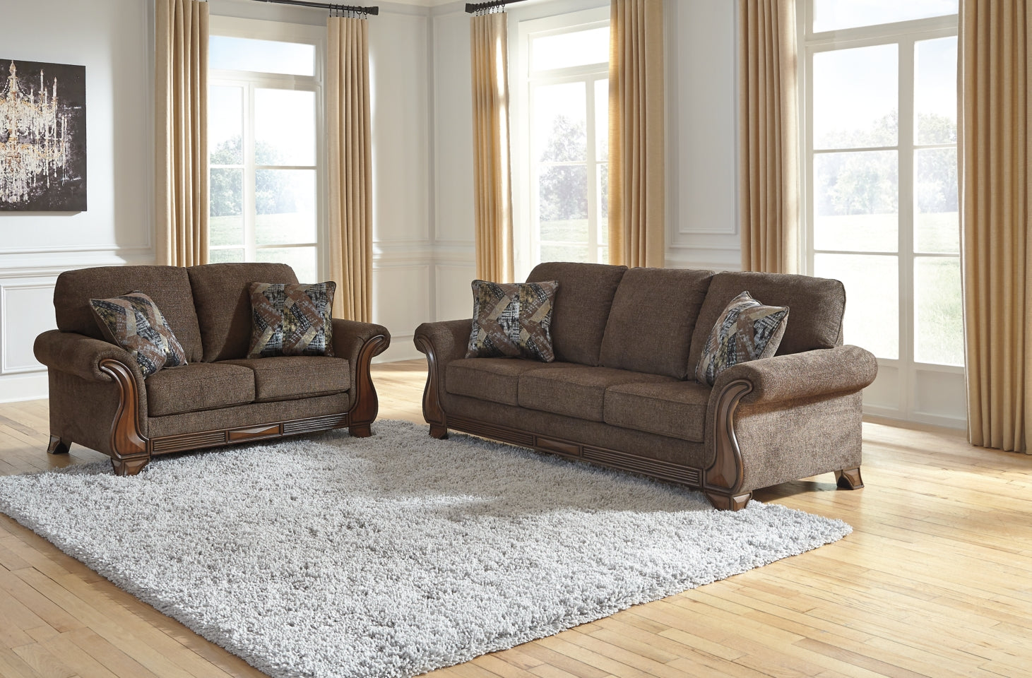 Miltonwood Sofa and Loveseat - furniture place usa