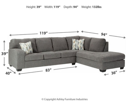 Dalhart 2-Piece Sectional with Recliner - PKG002361 - furniture place usa