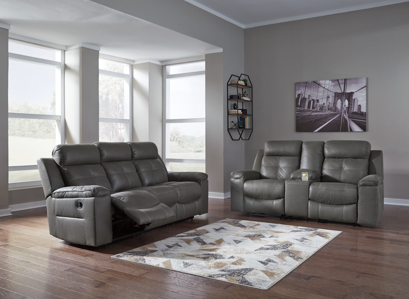 Jesolo Reclining Sofa and Loveseat - furniture place usa