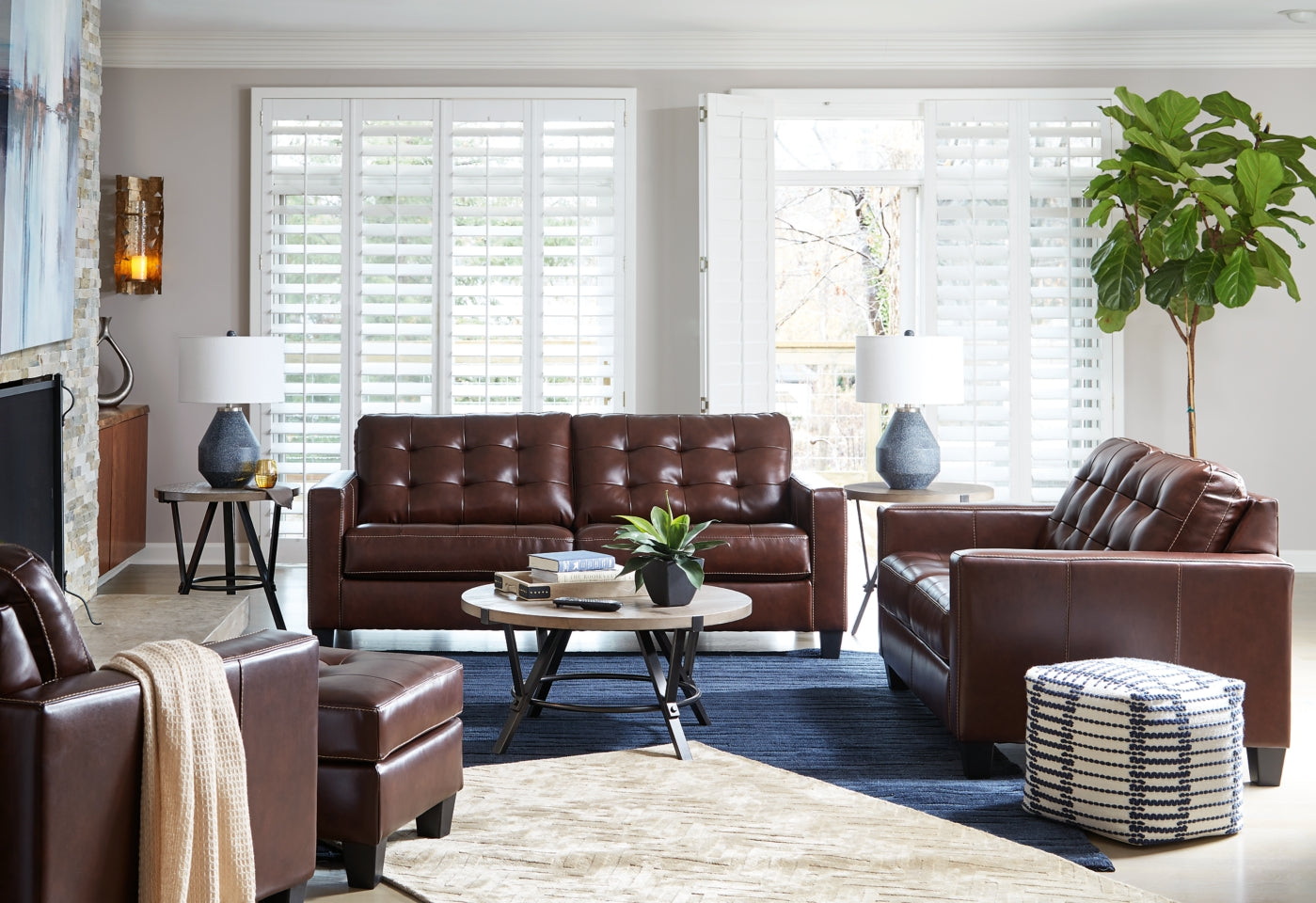 Altonbury Sofa, Loveseat, Chair and Ottoman - furniture place usa