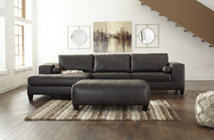 Nokomis 2-Piece Sectional with Ottoman - PKG011026 - furniture place usa