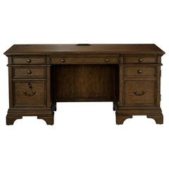 Hartshill Brown Credenza Desk - furniture place usa