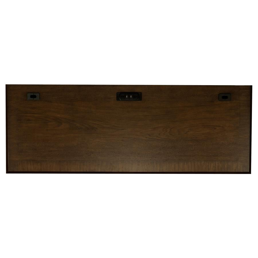 Hartshill Brown Credenza Desk - furniture place usa