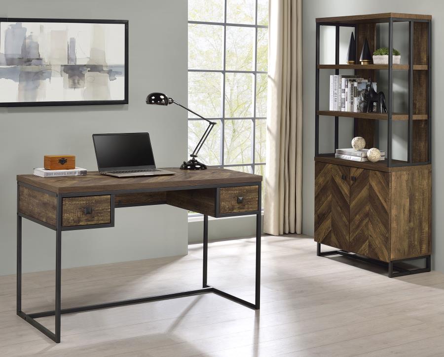 Millbrook Brown Writing Desk - furniture place usa