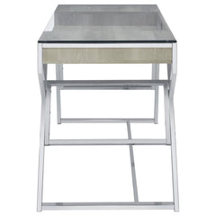 Emelle Grey Writing Desk - furniture place usa