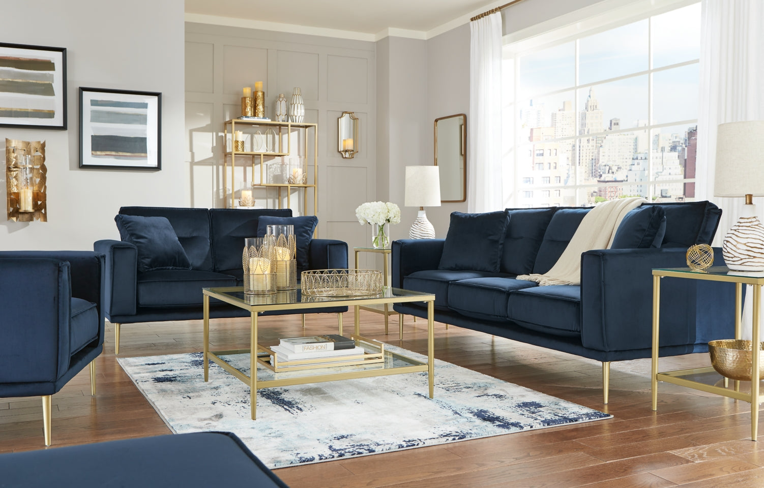 Macleary Sofa, Loveseat, Chair and Ottoman - furniture place usa