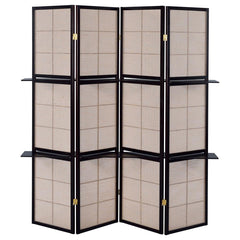 Iggy Brown 4 Panel Room Divider - furniture place usa
