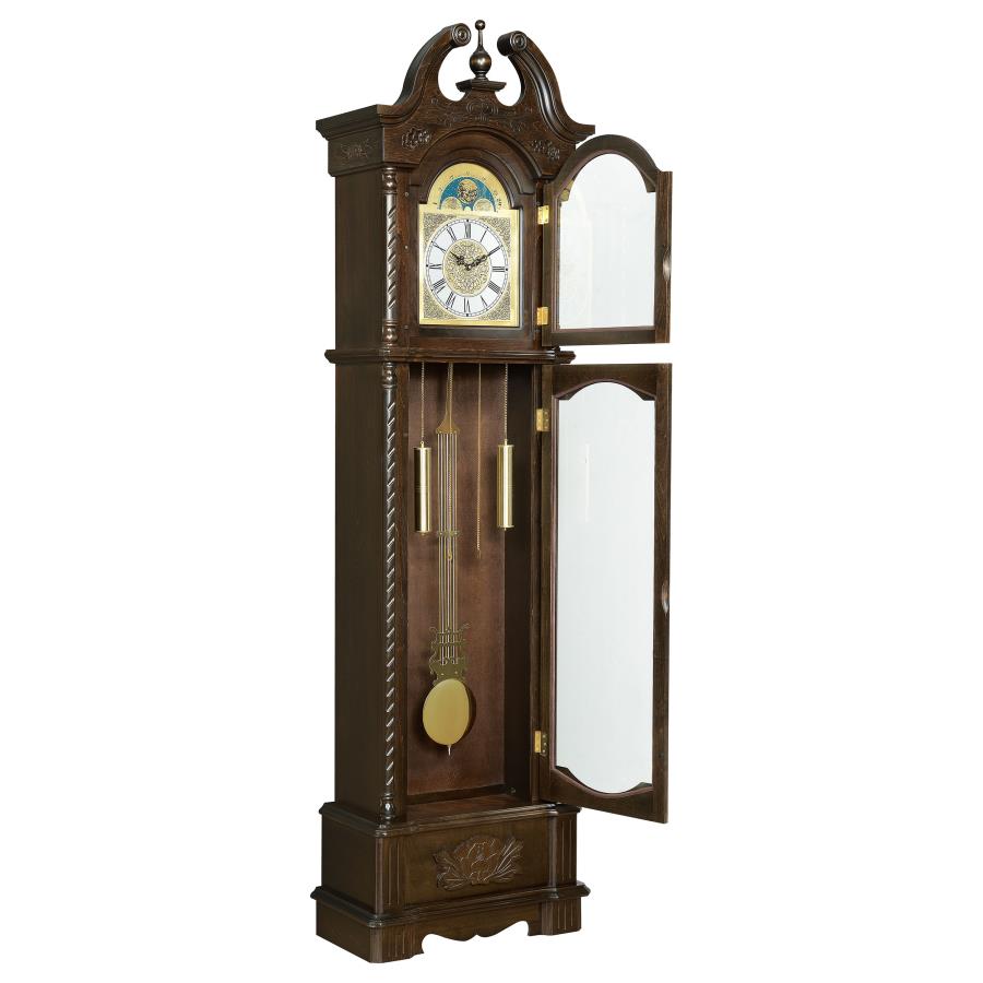 Cedric Brown Grandfather Clock - furniture place usa