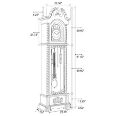 Cedric Brown Grandfather Clock - furniture place usa