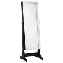 Cortez Black Jewelry Cheval Mirror - furniture place usa