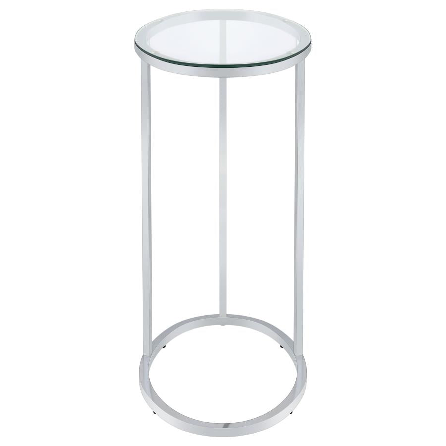 Kyle Silver Side Table - furniture place usa