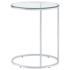Kyle Silver Side Table - furniture place usa