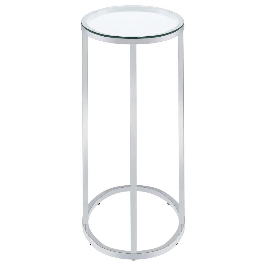 Kyle Silver Side Table - furniture place usa