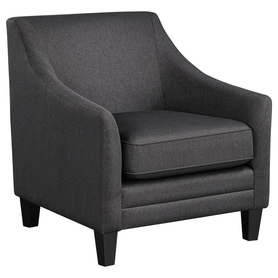 Liam Black Chair - furniture place usa