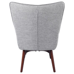 Willow Grey Accent Chair W/ Ottoman - furniture place usa