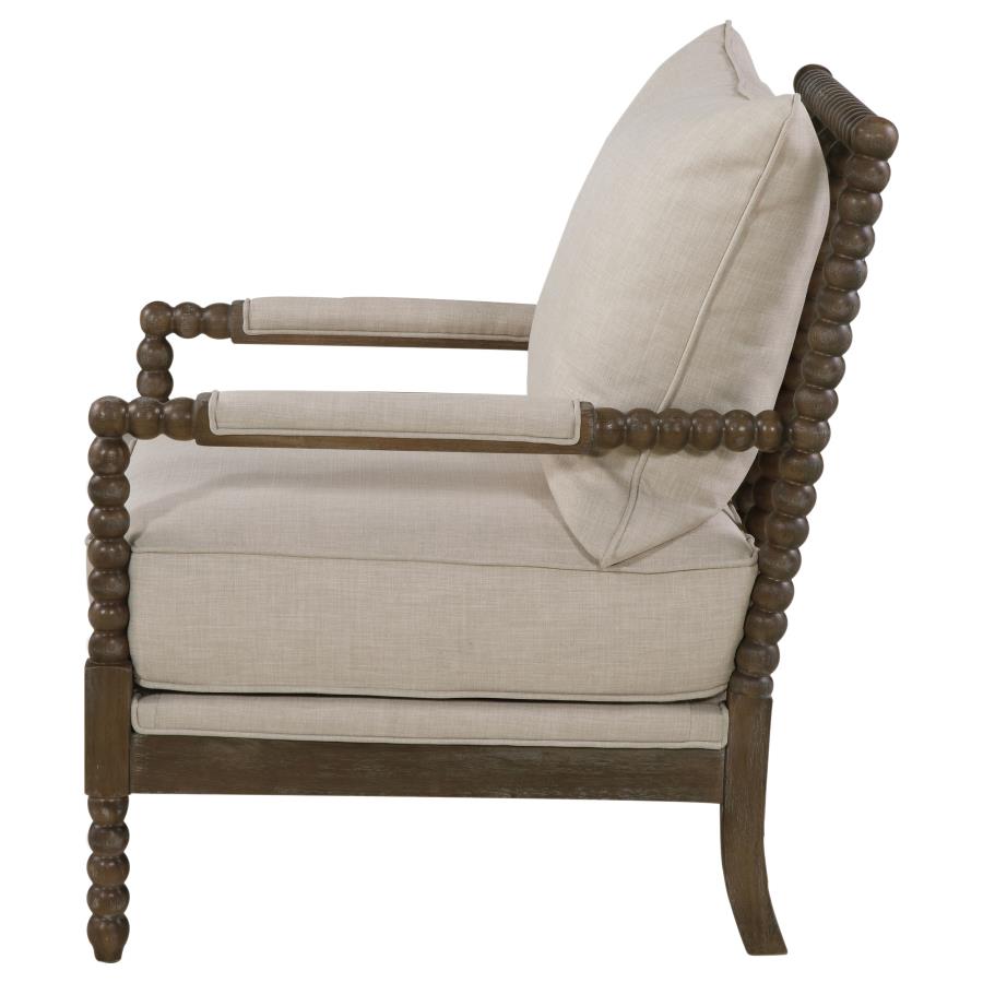 Blanchett Beige Accent Chair - furniture place usa