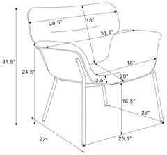 Davina Green Accent Chair - furniture place usa