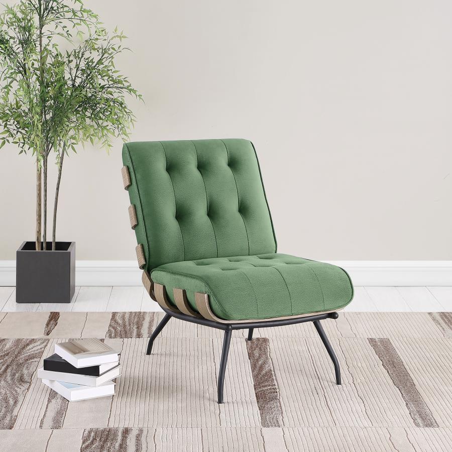 Aloma Green Accent Chair - furniture place usa