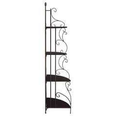 Poppy Brown Corner Bookcase - furniture place usa