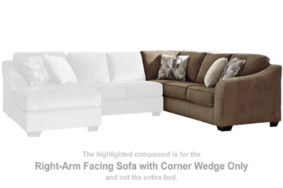 Graftin Right-Arm Facing Sofa with Corner Wedge - furniture place usa